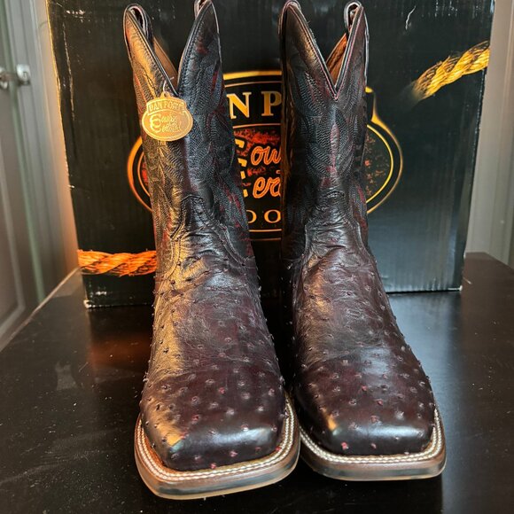 Dan Post Men's Alamosa Square Toe Boot - Black Cherry - Picture 1 of 7